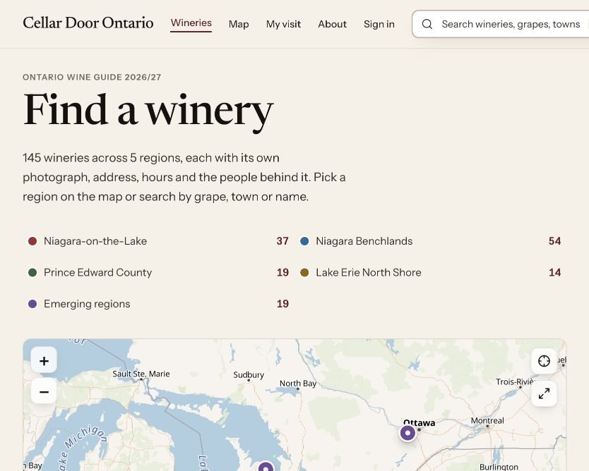 Cellar Door Ontario