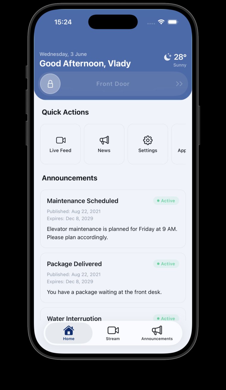 EntryCall — Resident Mobile App